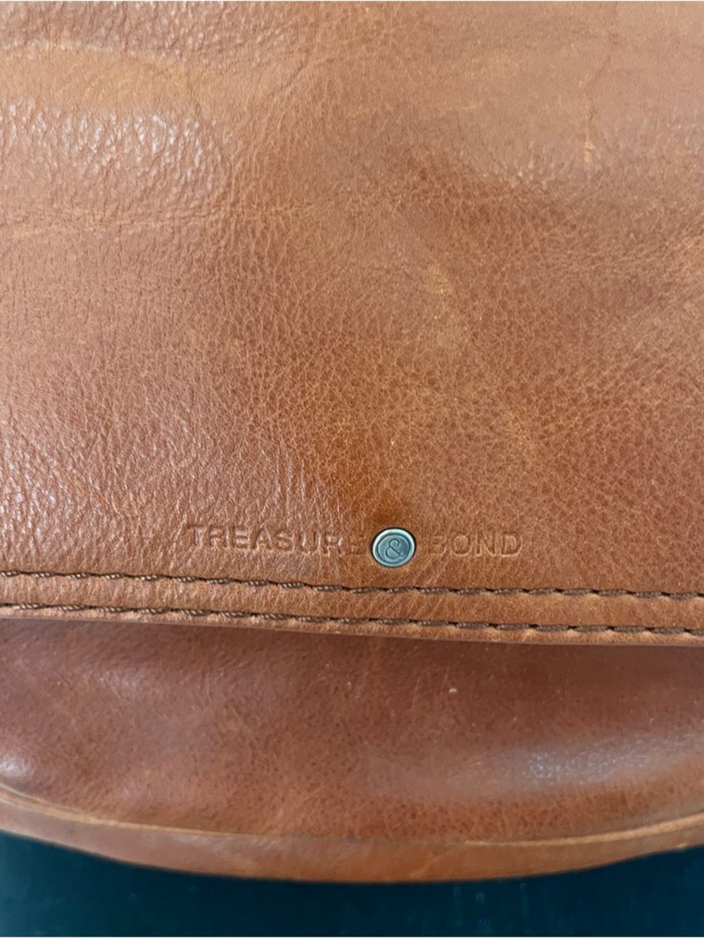 TREASURE & BOND Leather Utility Backpack Cognac - Picture 2 of 7